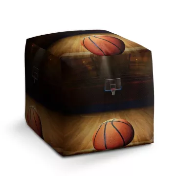 Taburet Kostka Basketball: 40x40x40 cm - Sablio