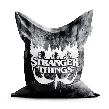 Sedací vak Classic Stranger Things White