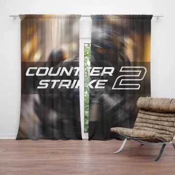 Závěsy Counter Strike 2 Voják: 2 ks - 140x250 cm - Sablio