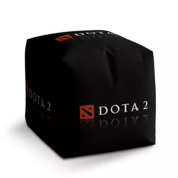 Taburet Kostka DOTA 2 Černá: 40x40x40 cm - Sablio