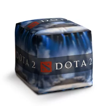 Taburet Kostka DOTA 2 Modrá: 40x40x40 cm - Sablio