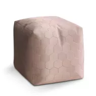 Taburet Kostka Rose gold: 40x40x40 cm - Sablio