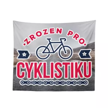 Dárková deka Zrozen pro cyklistiku: 150x120 cm - Sablio