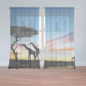 Záclony Sahara: 2 ks - 150x250 cm - Sablio