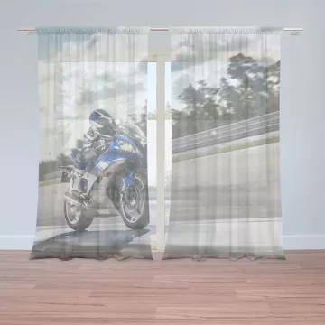 Záclony Motorkář: 2 ks - 150x250 cm - Sablio