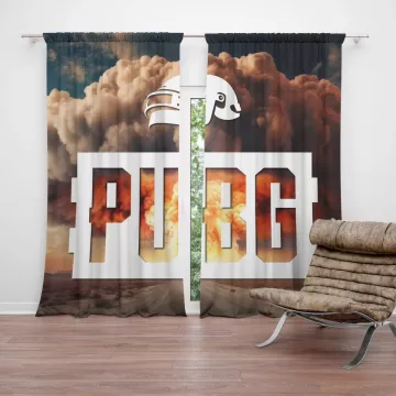 Závěsy PUBG Exploze 1: 2 ks - 140x250 cm - Sablio