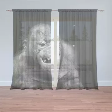 Záclony Orangutan: 2 ks - 150x250 cm - Sablio