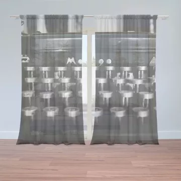 Záclony Psací stroj: 2 ks - 150x250 cm - Sablio