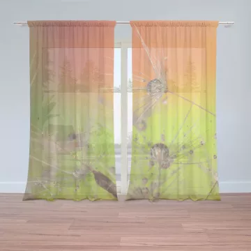 Záclony Odkvetlé pampelišky: 2 ks - 150x250 cm - Sablio