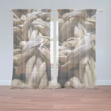 Záclony Banánové listí: 2 ks - 150x250 cm - Sablio