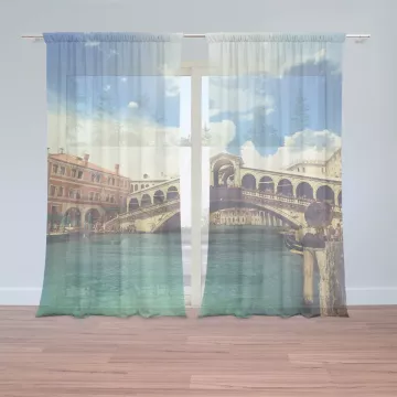 Záclony Ponte di Rialto: 2 ks - 150x250 cm - Sablio