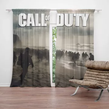 Závěsy Call of Duty Normandie: 2 ks - 140x250 cm - Sablio