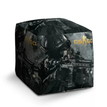 Taburet Kostka CS:GO Voják 1: 40x40x40 cm - Sablio